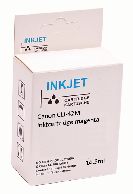 Huismerk Canon CLI-42M inktcartridge magenta