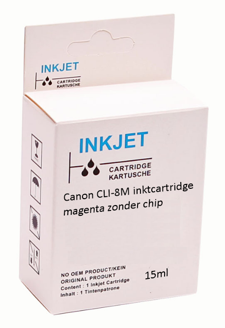 Huismerk Canon CLI-8M inktcartridge magenta zonder chip