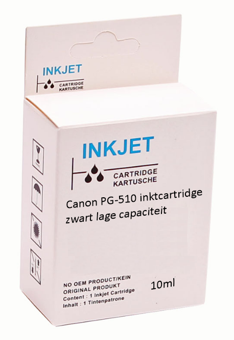 Huismerk Canon PG-510 inktcartridge zwart lage capaciteit