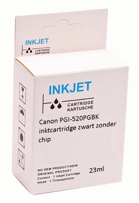 Huismerk Canon PGI-520PGBK inktcartridge zwart zonder chip