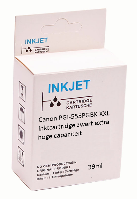 Huismerk Canon PGI-555PGBK XXL inktcartridge zwart extra hoge capaciteit