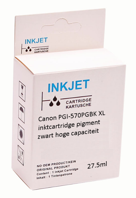 Huismerk Canon PGI-570PGBK XL inktcartridge pigment zwart hoge capaciteit