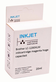 Huismerk Brother LC-1280XLM inktcartridge magenta hoge capaciteit
