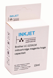 Huismerk Brother LC-225XLM inktcartridge magenta hoge capaciteit