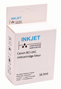 Huismerk Canon BCI-24C inktcartridge kleur
