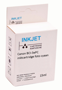 Huismerk Canon BCI-3ePC inktcartridge foto cyaan