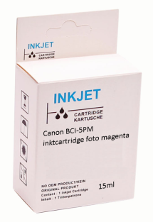 Huismerk Canon BCI-5PM inktcartridge foto magenta
