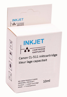 Huismerk Canon CL-511 inktcartridge kleur lage capaciteit