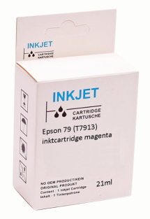 Huismerk Epson 79 (T7913) inktcartridge magenta