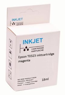 Huismerk Epson T0323 inktcartridge magenta