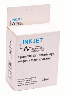 Huismerk Epson T0893 inktcartridge magenta lage capaciteit