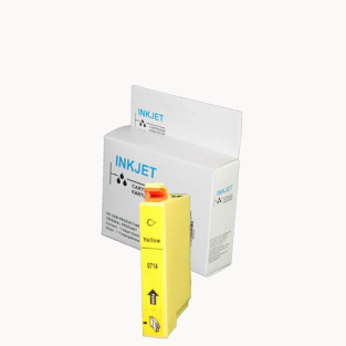 Huismerk Epson T0714 inktcartridge geel